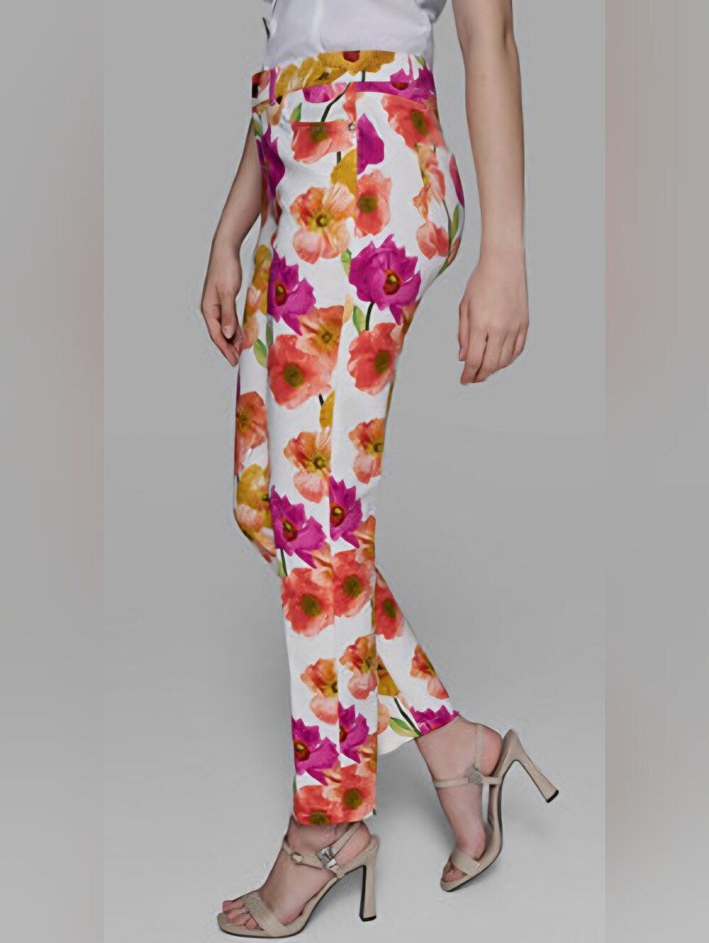 Karl Lagerfeld Paris Women's Floral-Print Straight-Leg Pants, NWT Size 14 - Picture 3 of 6